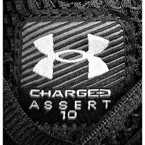 Under Armour Charged Assert 10 Black Men's Running Shoes Size 11 4E - Picture 9 of 11